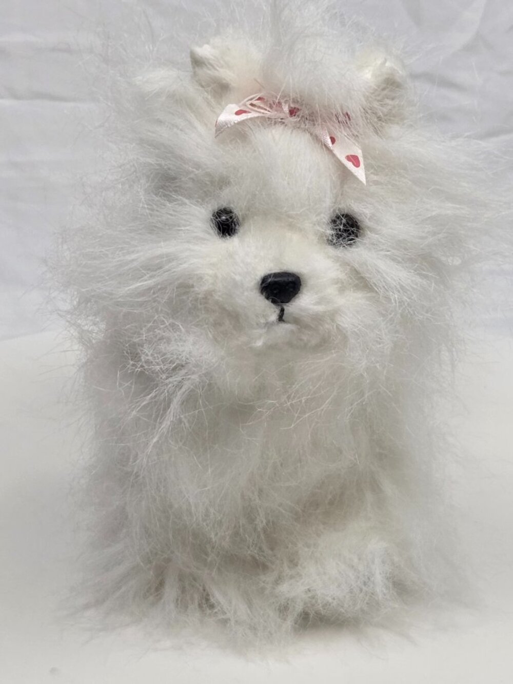 Ganz Webkinz Li'l Kinz WHITE & PINK YORKIE DOG No Code 8"